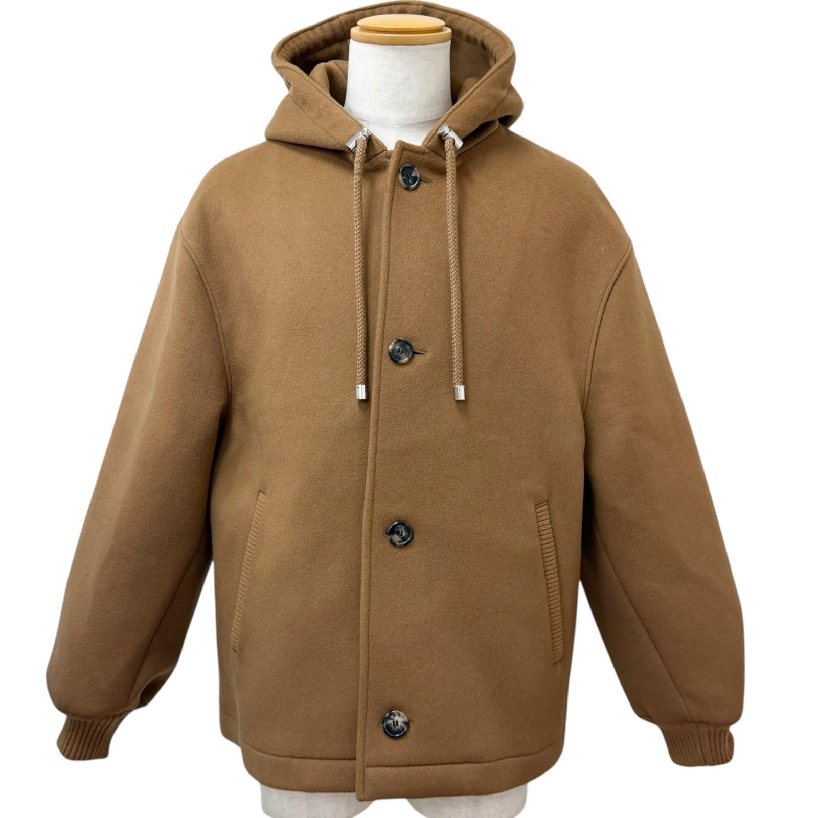 極美品 ロエベ ジャケット キャメル メンズ 48 H526Y01WCA