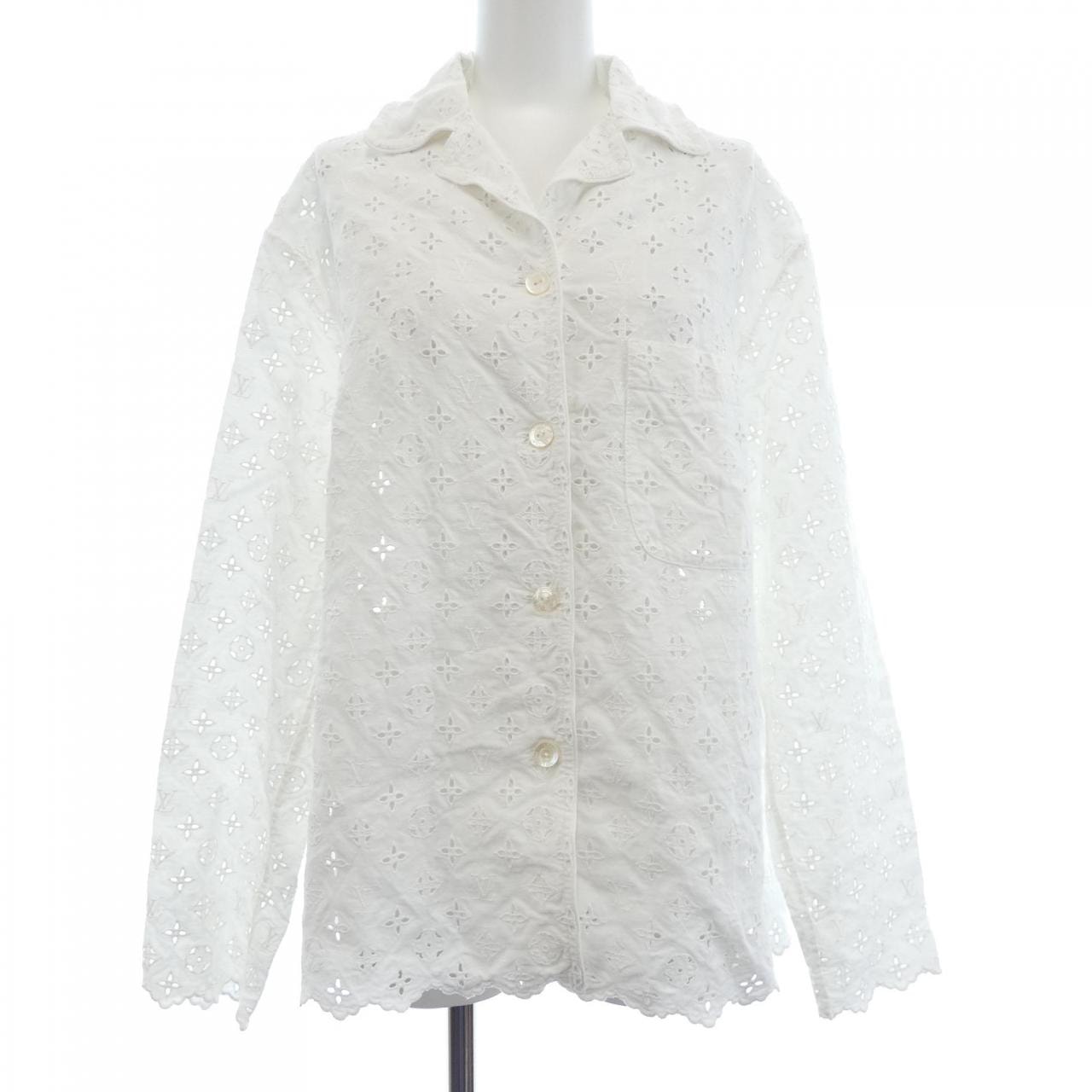 ルイヴィトン LOUIS VUITTON ブロデリーアングレーズモノグラムパジャマシャツ FNBB06O92 シャツ