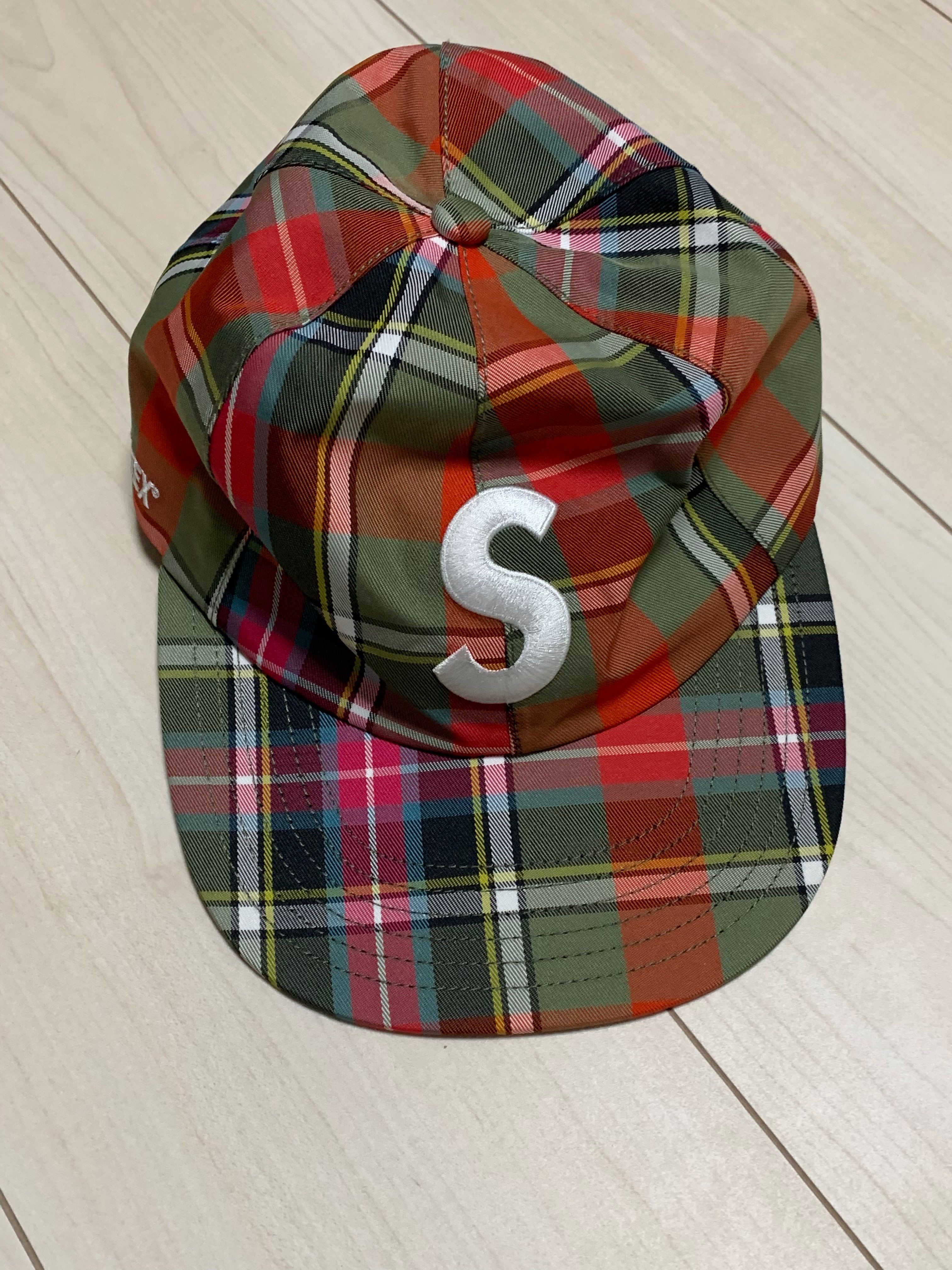 Supreme GORE-TEX S-Logo 6-Panel "Olive Plaid"