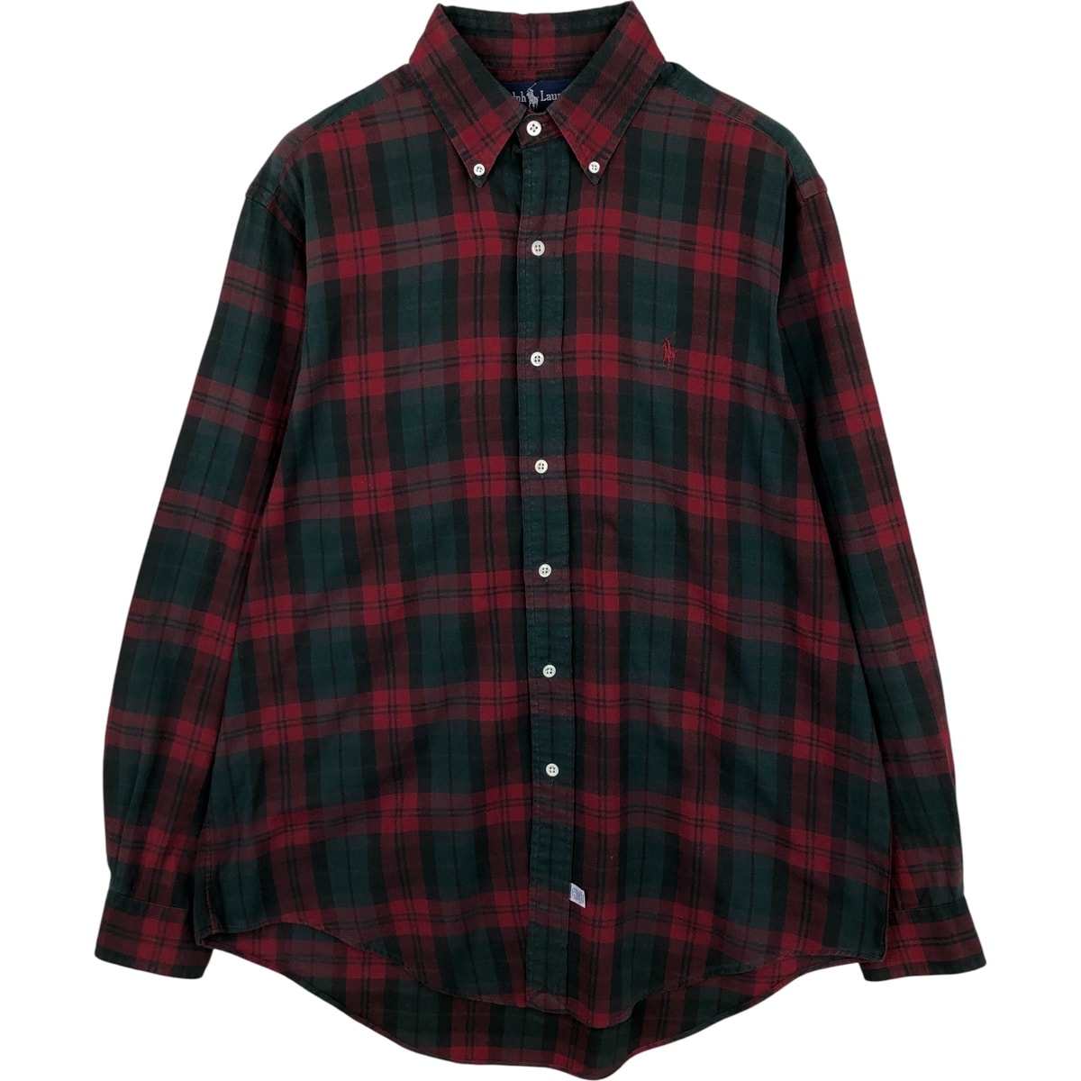古着 ラルフローレン Ralph Lauren 長袖 ボタンダウンチェックシャツ メンズL相当/eaa614954
