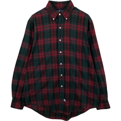 古着 ラルフローレン Ralph Lauren 長袖 ボタンダウンチェックシャツ メンズL相当/eaa614954