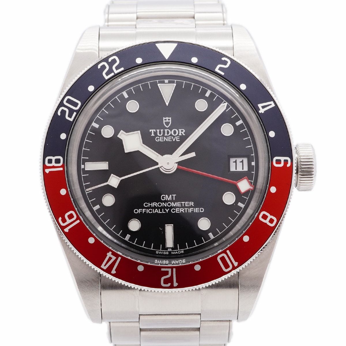 【6whc0220】チュードル ブラックベイ GMT 79830RB 黒文字盤【中古】腕時計 メンズ