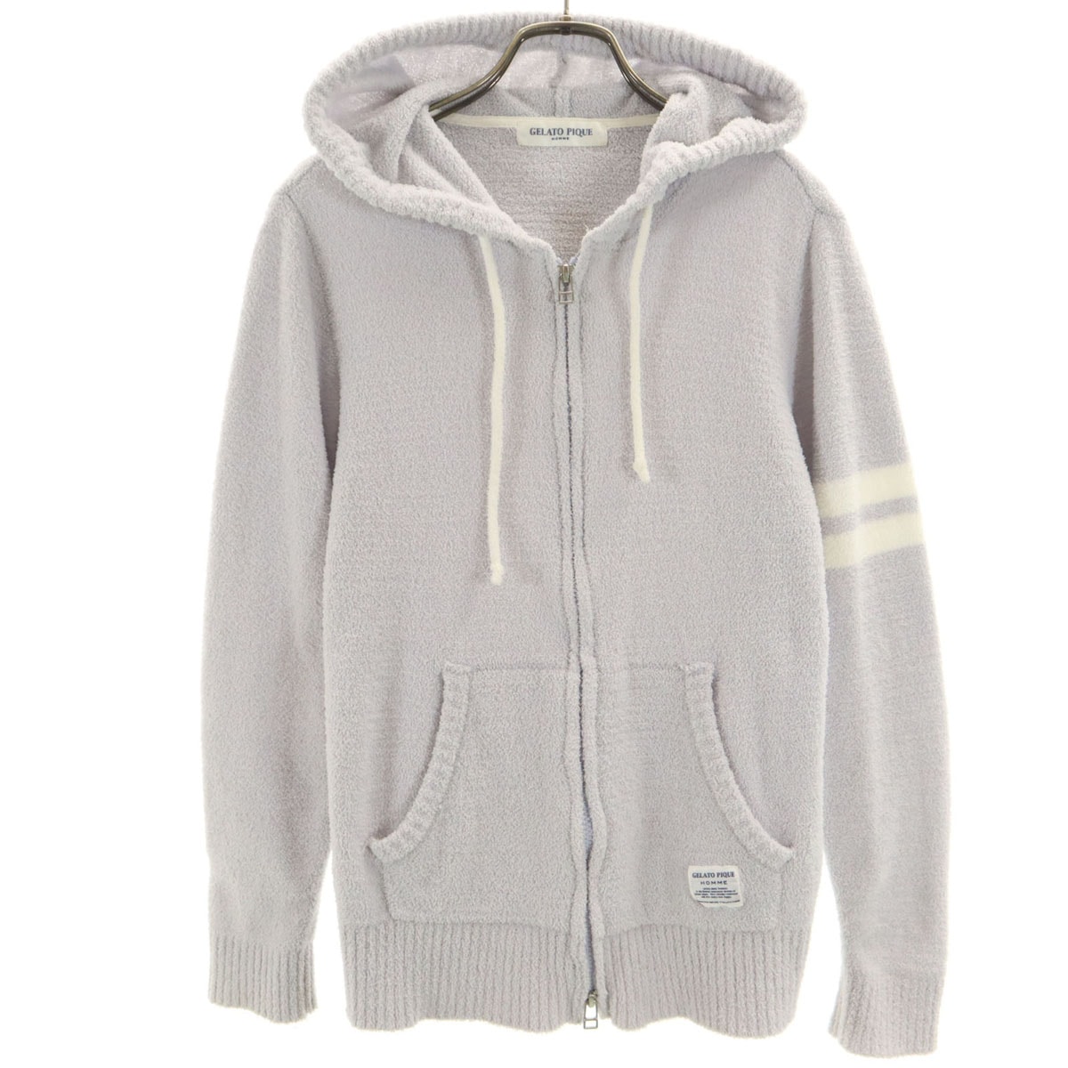 GELATO PIQUE HOMME ジェラートピケオム ジップパーカー M グレー ルームウェア