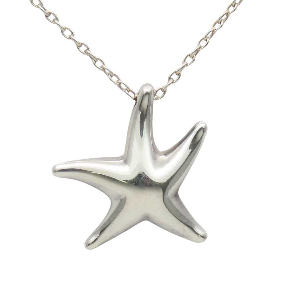 【中古】 ティファニー ネックレス スターフィッシュ シルバー925 約2.7g シルバー エルサペレッティ アクセサリー レディース 女性 TIFFANY&Co.