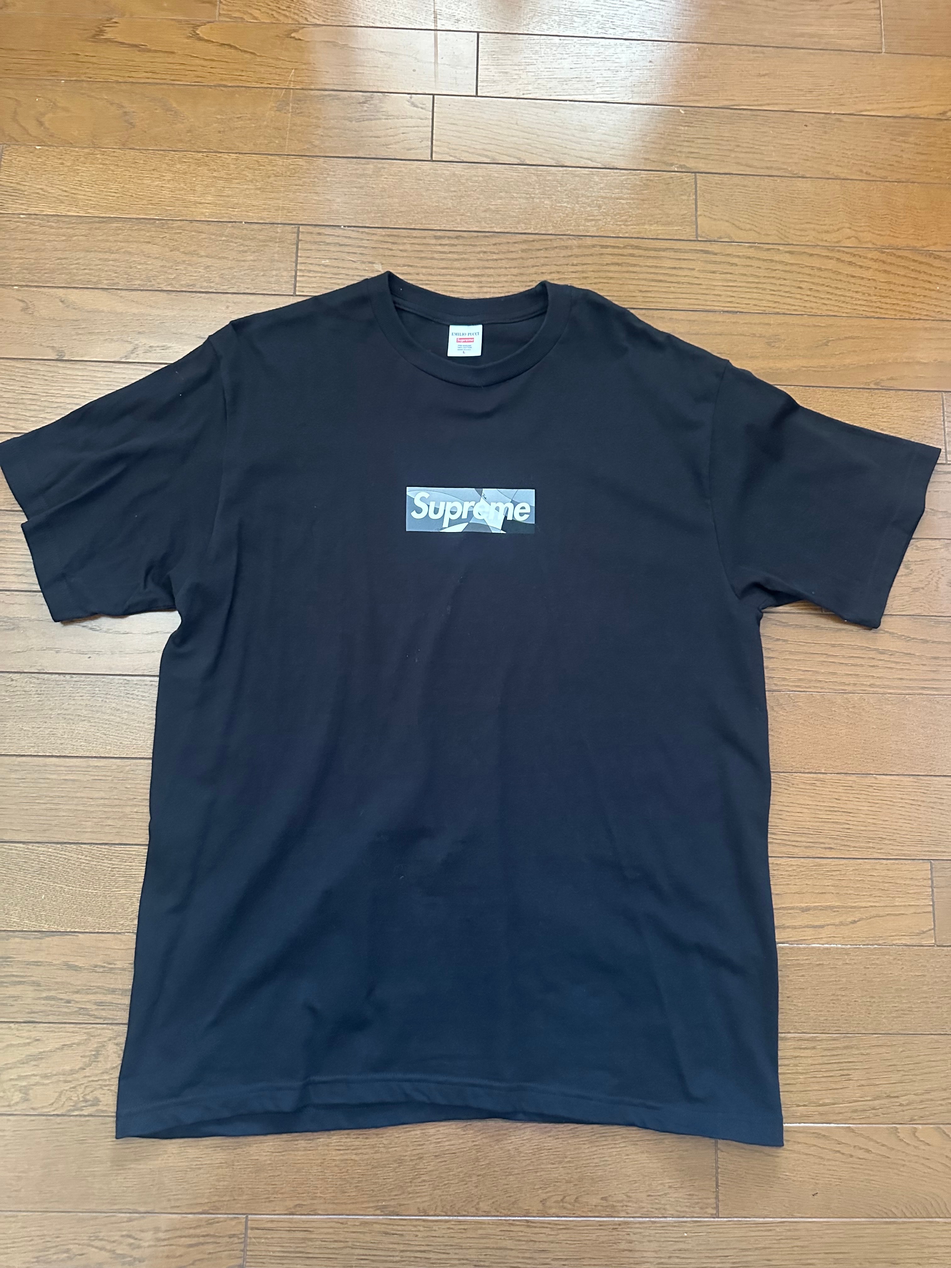Supreme / Emilio Pucci® Box Logo Tee "Black/Black"
