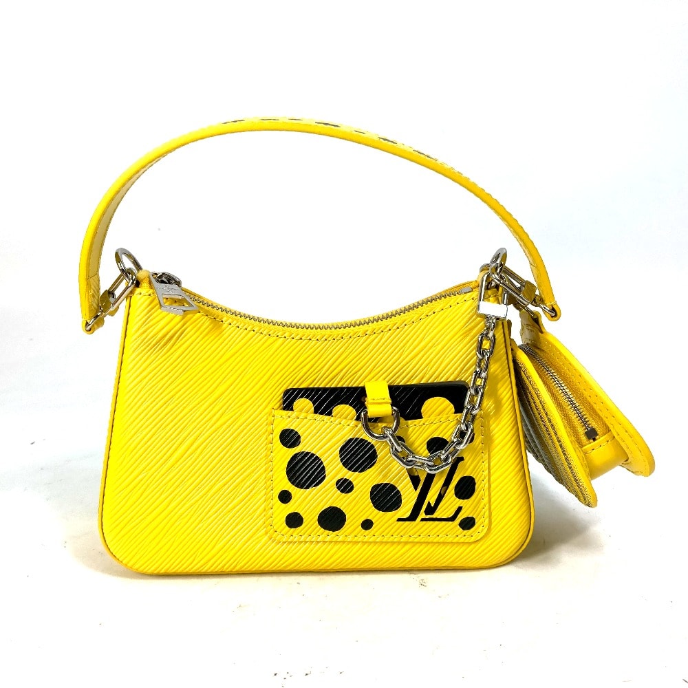 ルイヴィトン LOUIS VUITTON LVxYK マレリーニ M21702 草間彌生コラボ 2WAY カバン ショルダーバッグ 斜め掛け ハンドバッグ エピレザー ジョーヌ イエロー 未使用