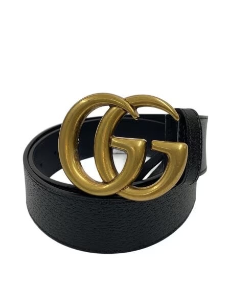 GUCCI Double G Wide Belt "Black/Gold"
