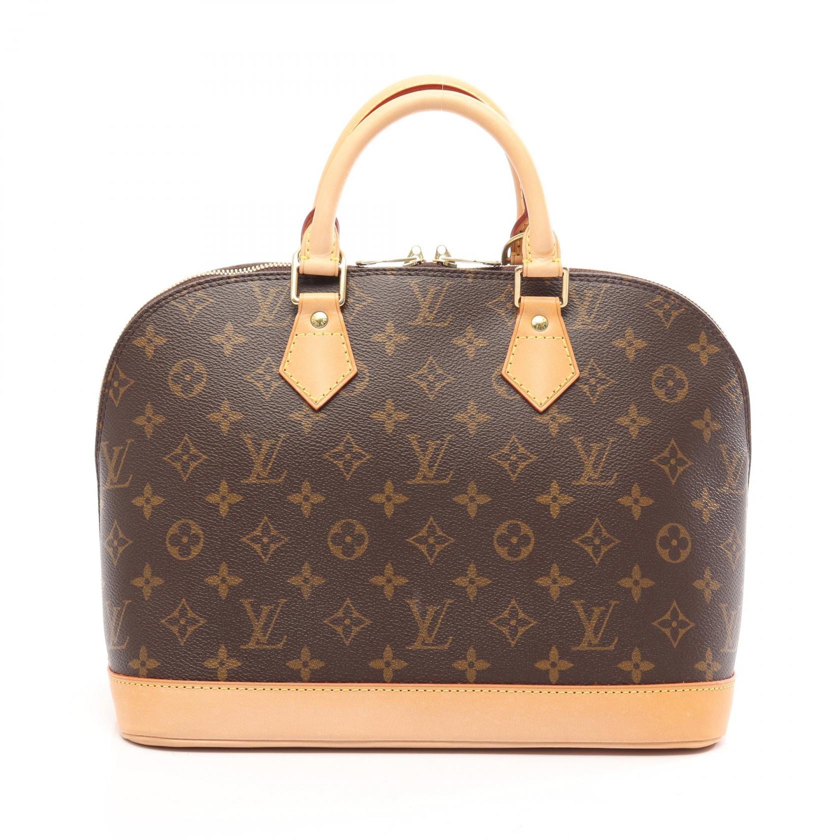 ルイ・ヴィトン LOUIS VUITTON アルマPM モノグラム ハンドバッグ バッグ PVCコーティングキャンバス レザー モノグラム レディース ブラウン系 M51130 【中古】