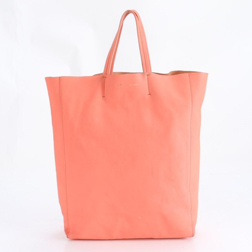 セリーヌ カバ ヴェルティカルトート バッグ レザー