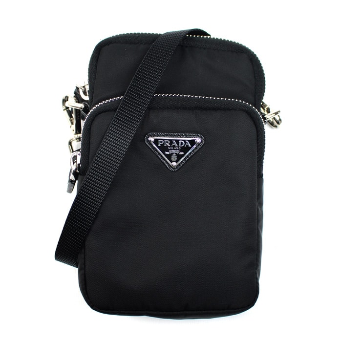 PRADA プラダ Re-Nylon フォンケース ショルダーバッグ ブラック 2ZT024_2DMI_F0002 ユニセックス【中古】