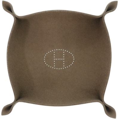 エルメス ヴィドポッシュ トレイ フェルト エトゥープ