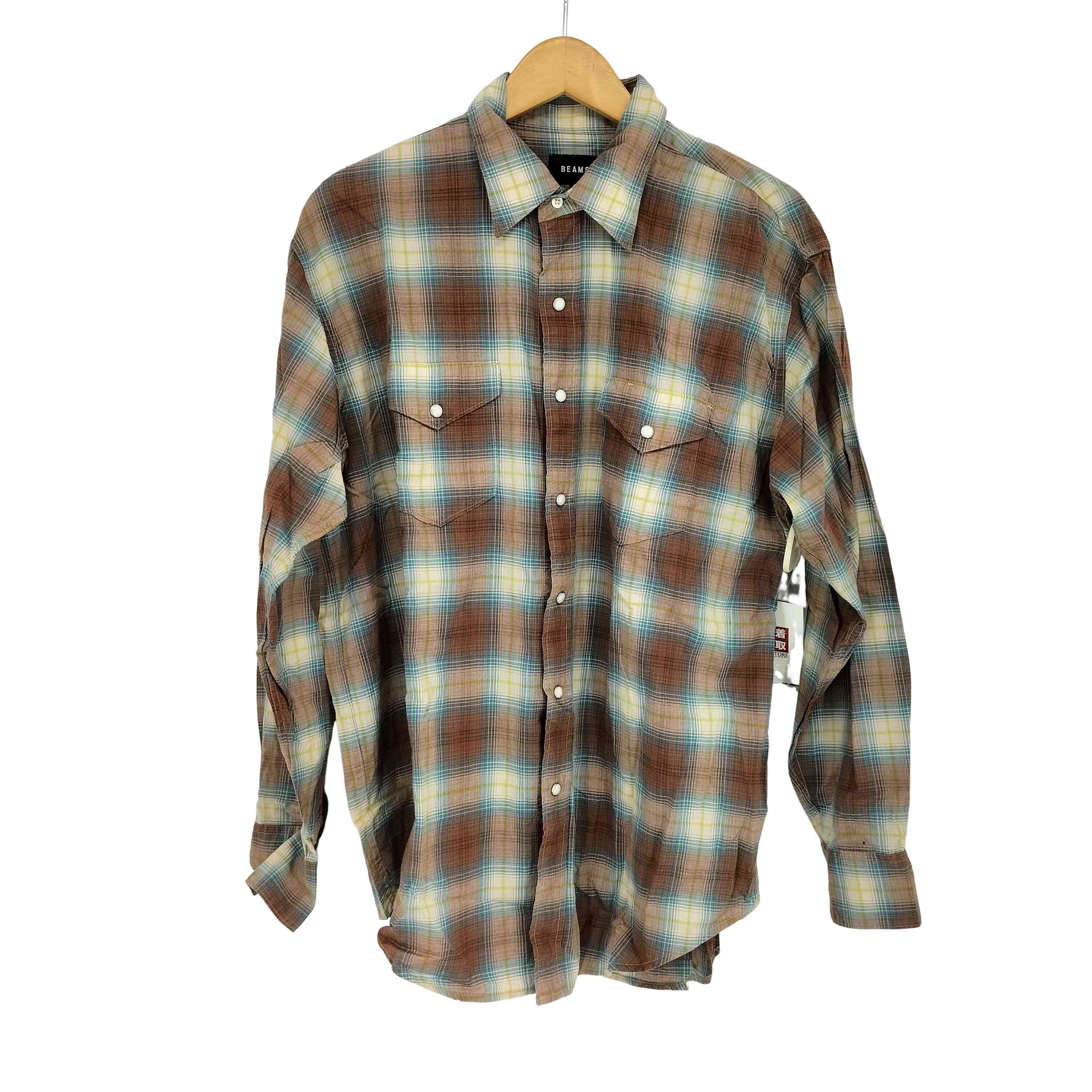 ルーズフィット チェック ウエスタンシャツ【1139635885283】