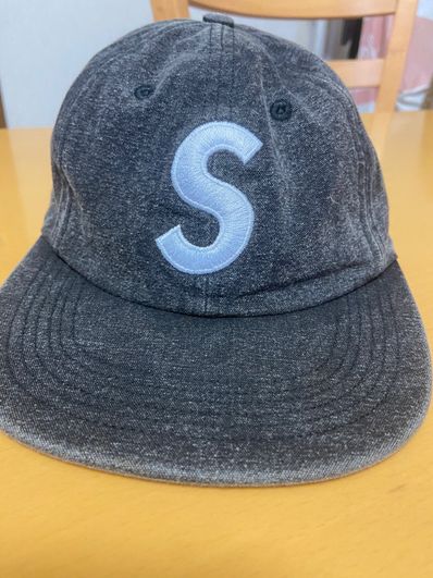 Supreme Washed Chambray S Logo 6-Panel "Black"