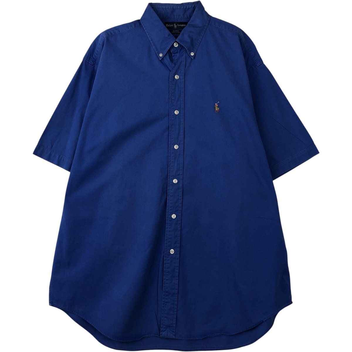 古着 ラルフローレン Ralph Lauren BLAKE 半袖 ボタンダウンシャツ メンズL相当/eaa636684