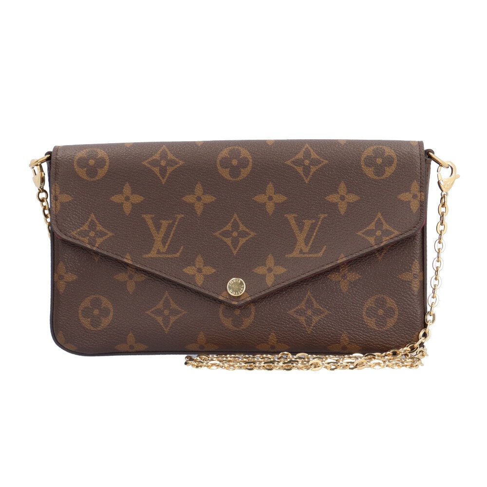 ルイヴィトン ポシェットフェリシー モノグラム ショルダーバッグ モノグラムキャンバス M61276 ブラウン レディース LOUIS VUITTON  中古