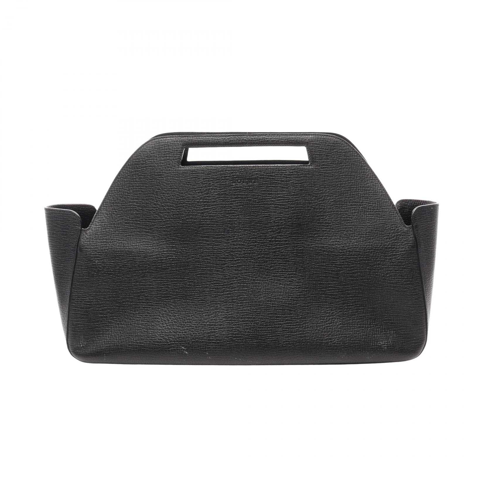 ロエベ LOEWE ハンドバッグ バッグ レザー レディース ブラック系 【中古】