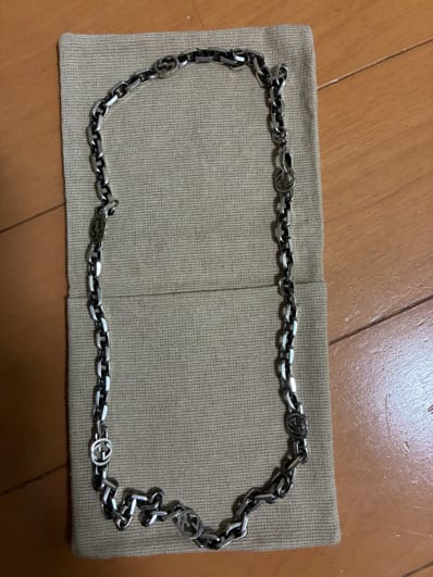 GUCCI Silver Necklace With Interlocking G