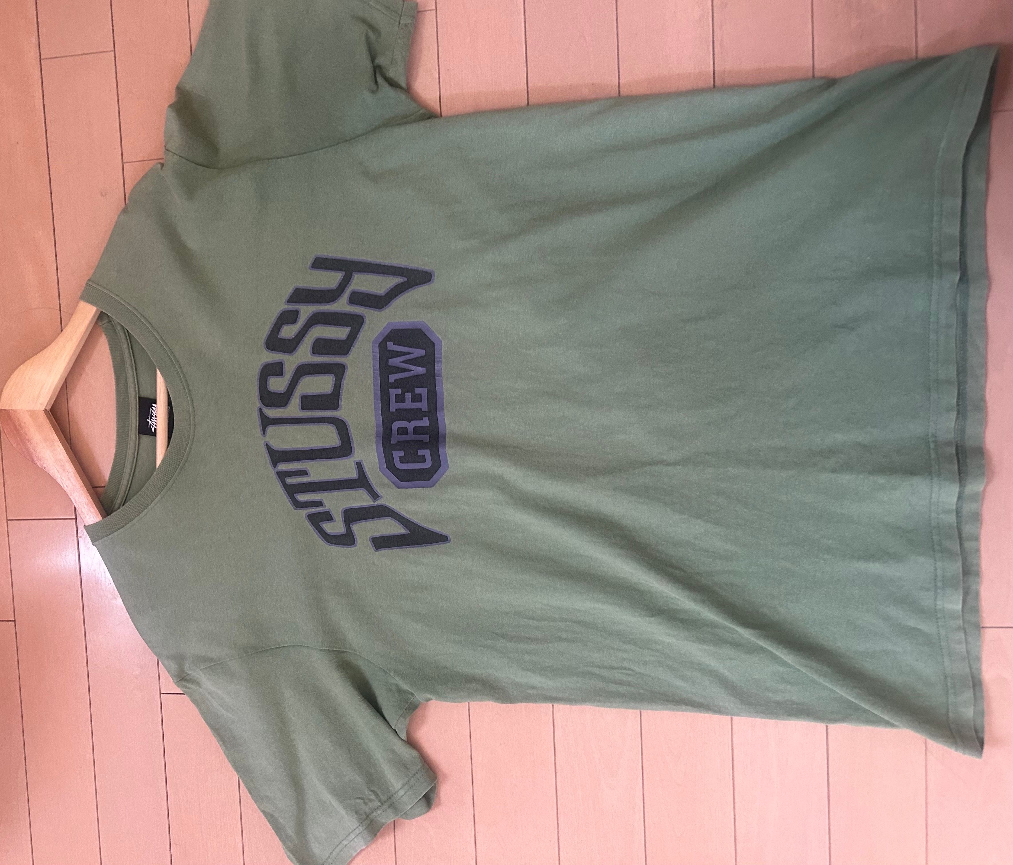 STUSSY CREW TEE GREEN