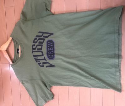 STUSSY CREW TEE GREEN
