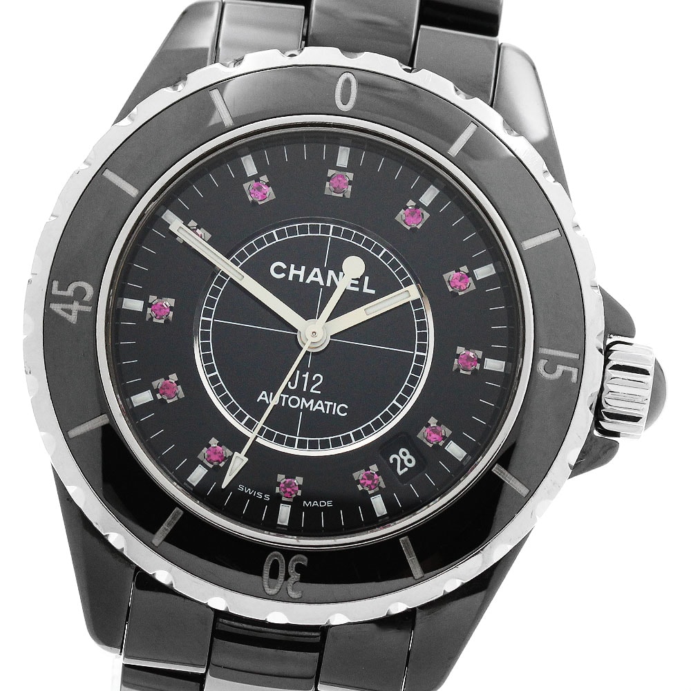 シャネル J12 12Pルビー H1635 メンズ 【中古】