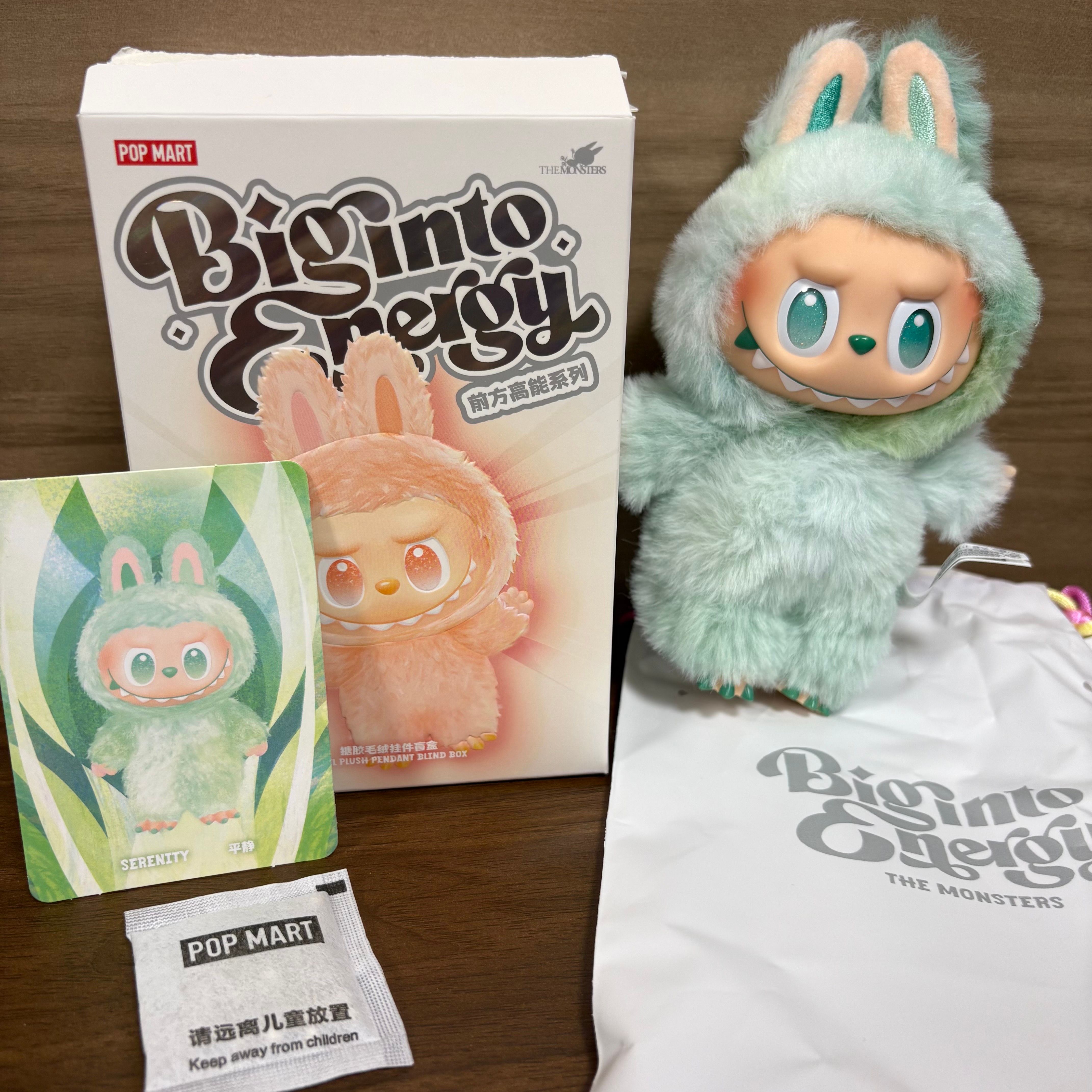 POP MART THE MONSTERS (LABUBU) Big into Energy Series Plush Pendant SERENITY