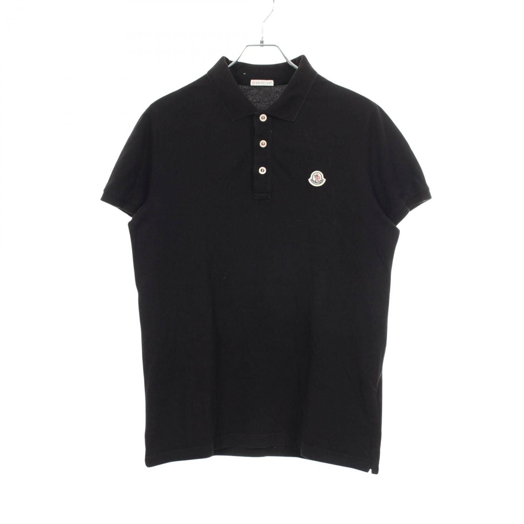 モンクレール MONCLER MAGLIA POLO ポロシャツ 衣料品 トップス コットン メンズ ブラック系 8340800 【中古】