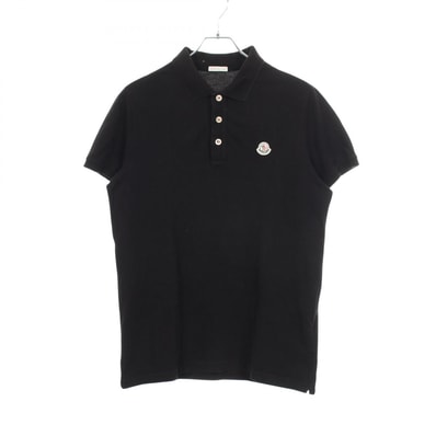 モンクレール MONCLER MAGLIA POLO ポロシャツ 衣料品 トップス コットン メンズ ブラック系 8340800 【中古】