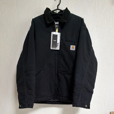 Carhartt WIP OG Detroit Jacket "Black/Black(Stone Canvas)"