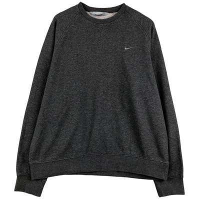 古着 00年代 ナイキ NIKE ワンポイントロゴスウェットシャツ トレーナー メンズL相当/eaa608079