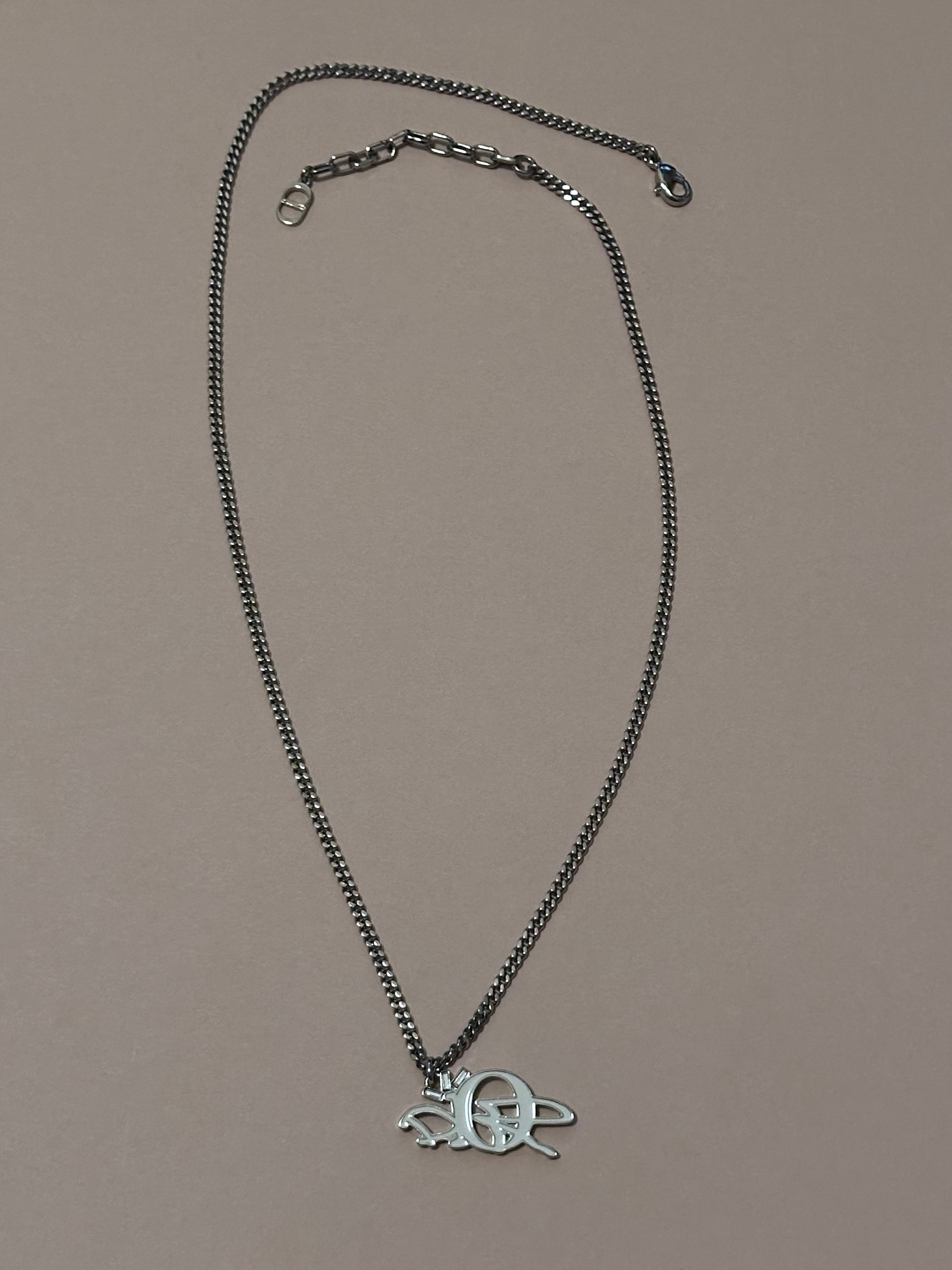 Dior x Cactus Jack Pendant Necklace "Silver"