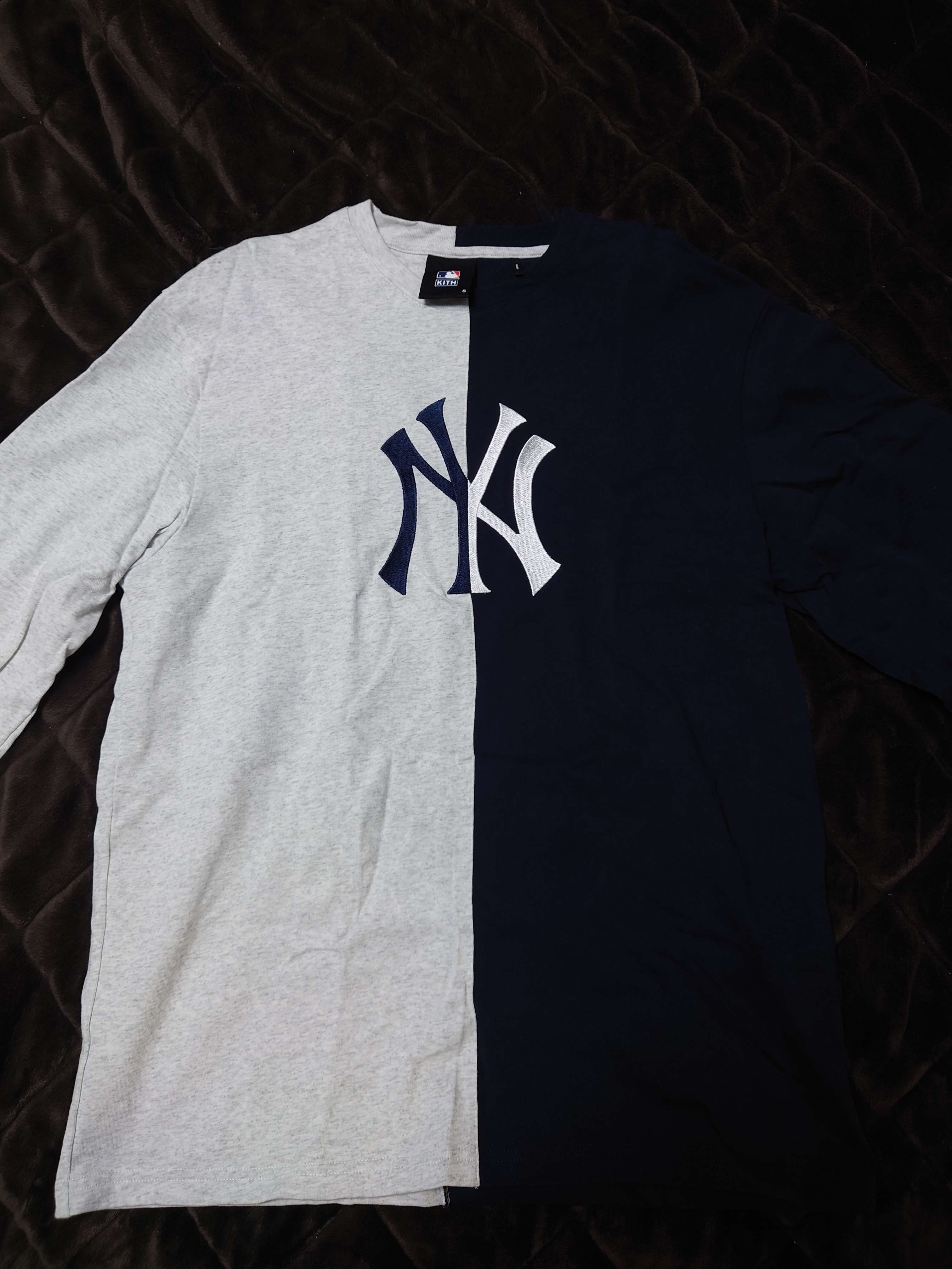 Kith x Major League Baseball New York Yankees Split L/S Tee "Black"