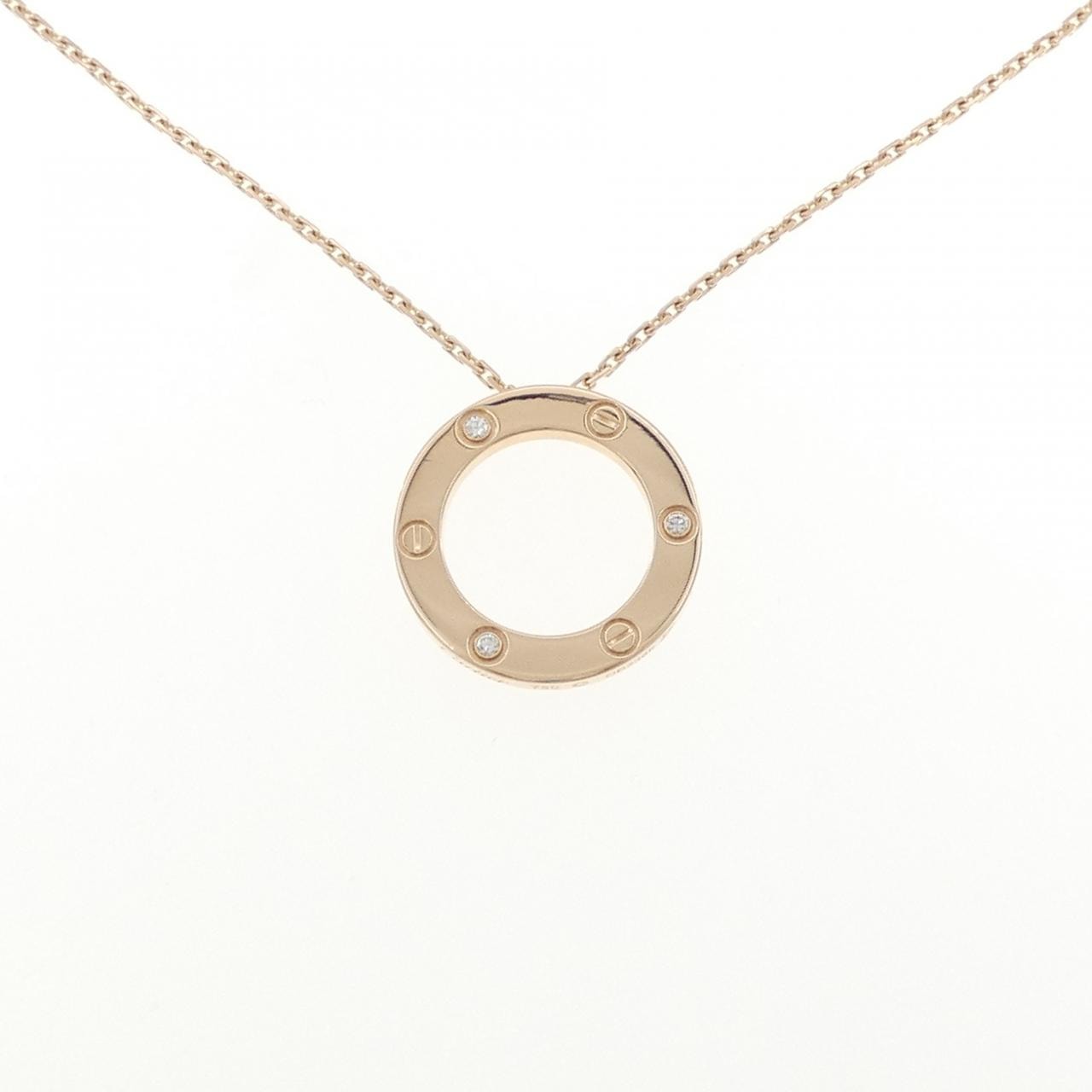 カルティエ ラブネックレス ハーフダイヤ