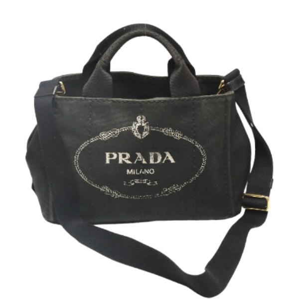 プラダ PRADA カナパミニ 1BG439 ショルダーストラップ付き トートバッグ