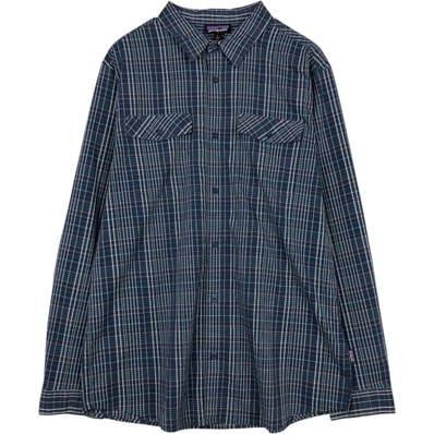 古着 パタゴニア Patagonia ORGANIC COTTON オーガニックコットン 54035SP19 チェック柄 長袖 ナイロン×ポリシャツ メンズL相当/eaa677064