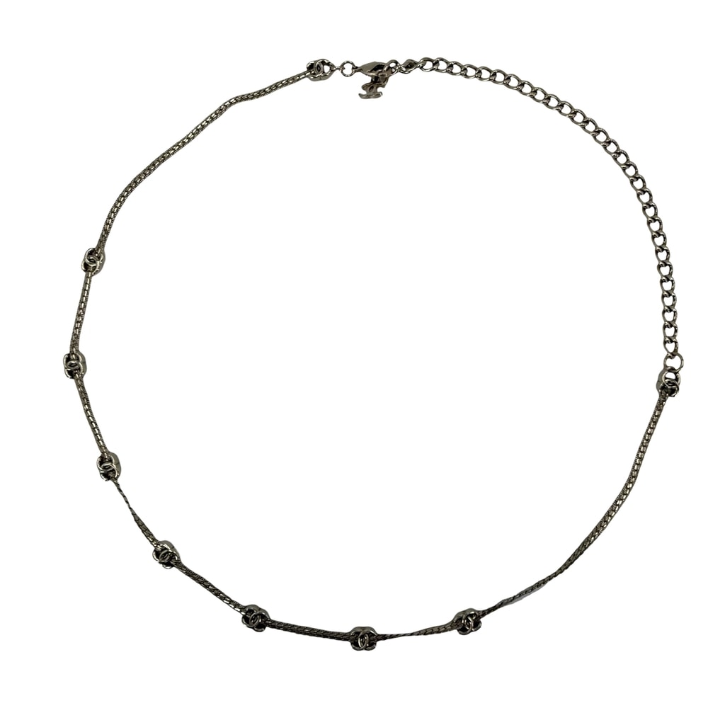 CHANEL シャネル ネックレス ココマーク チョーカー アジャスター付き    A24B レディース 約14.5g 美品 2024年【中古品】