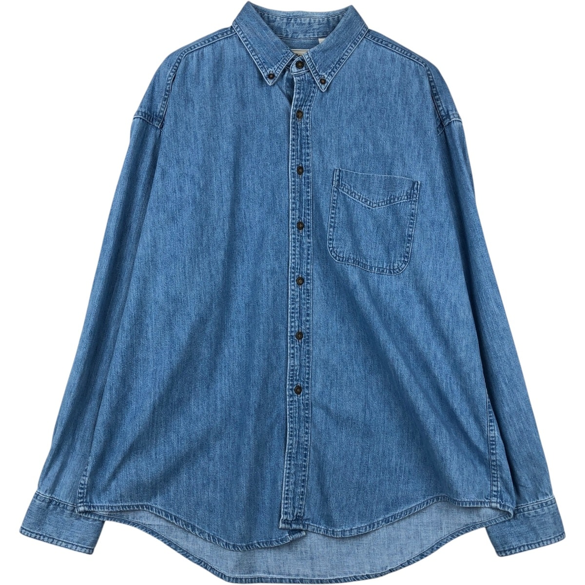 古着 90年代 エルエルビーン L.L.Bean 長袖 ボタンダウンデニムシャツ メンズXL相当 ヴィンテージ/eaa646670