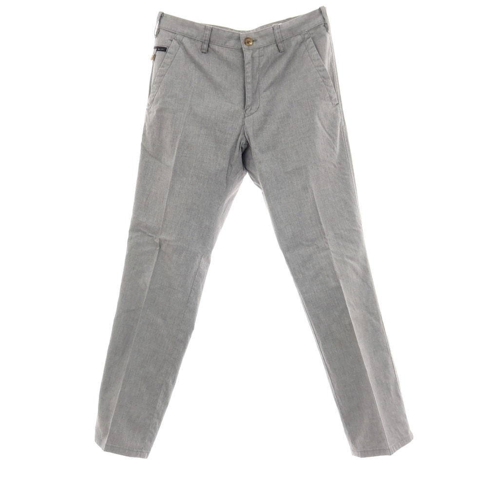 【中古】ポールスミスコレクション PAUL SMITH COLLECTION ストレッチ コットン カジュアルスラックスパンツ ライトグレー【サイズ78】【メンズ】