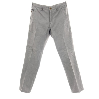 【中古】ポールスミスコレクション PAUL SMITH COLLECTION ストレッチ コットン カジュアルスラックスパンツ ライトグレー【サイズ78】【メンズ】
