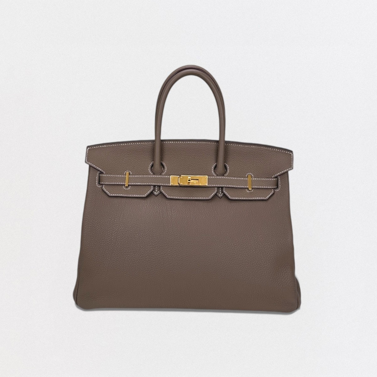 エルメス HERMES バーキン35 バーキン 35 バッグ トートバッグ トゴ エトゥープ Etoupe グレー Gray ゴールド金具 ハンドバッグ