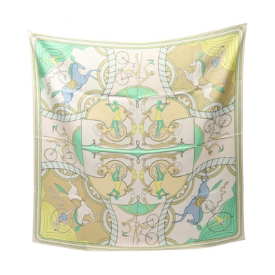 トリーバーチ Tory Burch ACROBATS スカーフ 衣料品 シルク レディース ベージュ系 / グリーン系 / マルチカラー 160524700 【新品】