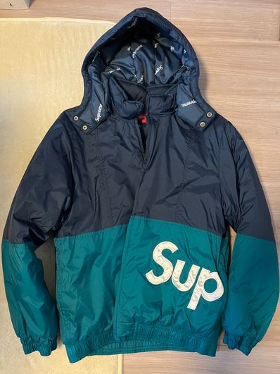 Supreme Sideline Side Logo Parka "Navy"