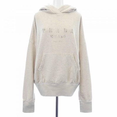 プラダ PRADA ナチュラルコットンフリースフーディ 134717 SOOO 17IP パーカー