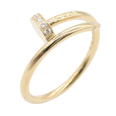 カルティエ CARTIER ジュストアンクルリング ダイヤ スモール リング・指輪 ジュエリー K18PG(ピンクゴールド) ダイヤモンド レディース ゴールド系 / クリア系 B4244952 【中古】