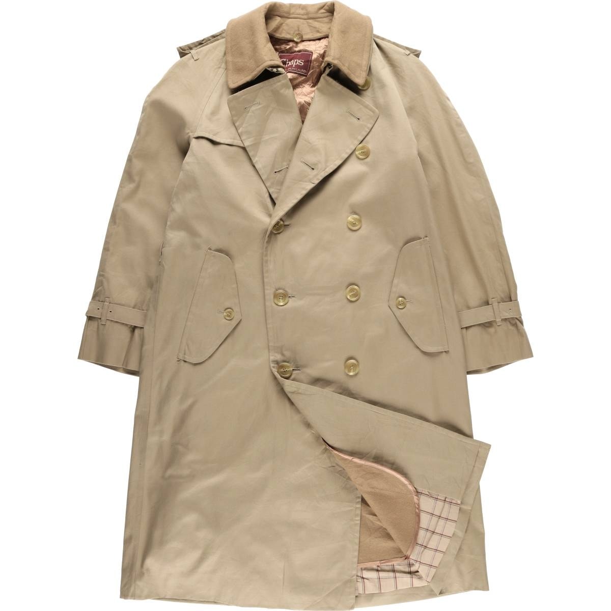 古着 80~90年代 ラルフローレン Ralph Lauren CHAPS チャップス トレンチコート メンズM相当 ヴィンテージ/evb031969