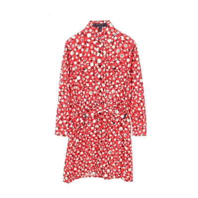 ルイ・ヴィトン LOUIS VUITTON LOUIS VUITTON × yayoi kusama インフィニティドット モノグラム ワンピース 衣料品 トップス コットン レッド レディース レッド系 / ホワイト系 / ブラック系 【中古】
