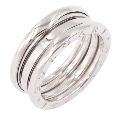 ブルガリ BVLGARI B-zero1 ビーゼロワン リング 3バンド リング・指輪 ジュエリー K18WG(ホワイトゴールド) メンズ レディース シルバー系 346583 【中古】