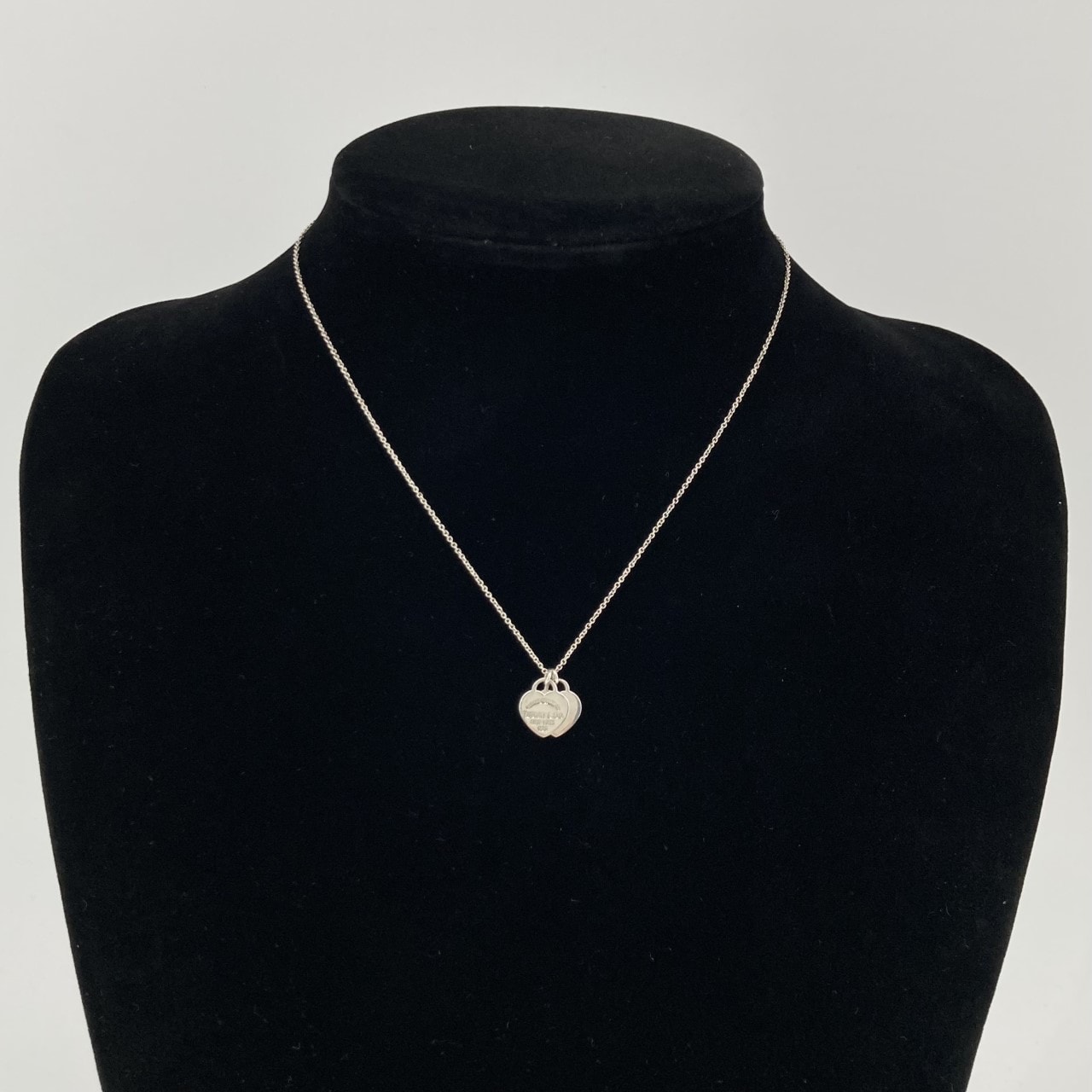 TIFFANY&Co.(ティファニー) リターン トゥ ティファニー ダブル ハート タグ ペンダント Ag925 ネックレス 2.82g シルバー