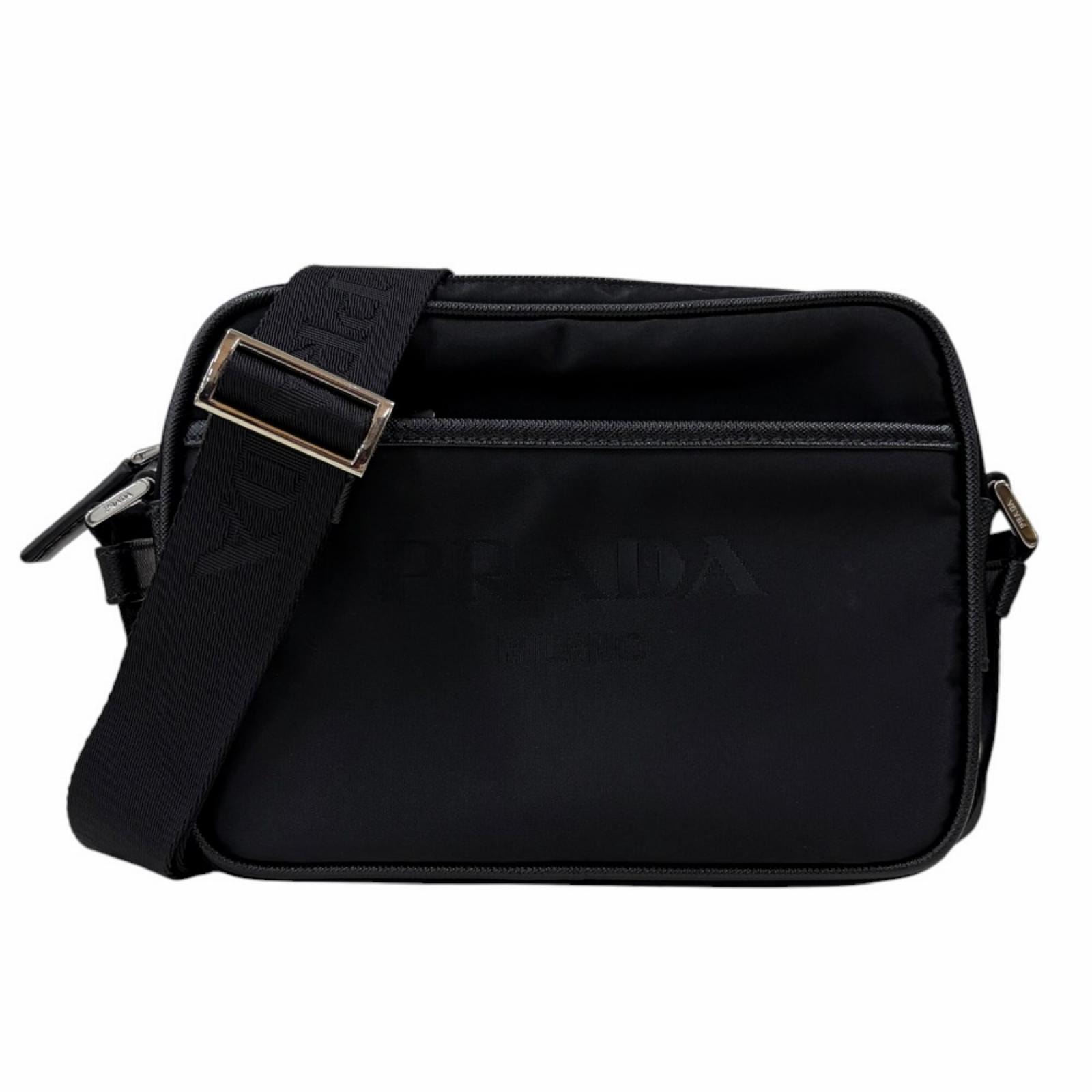 プラダ ショルダーバッグ ナイロン 2VH144 ブラック レディース PRADA  中古