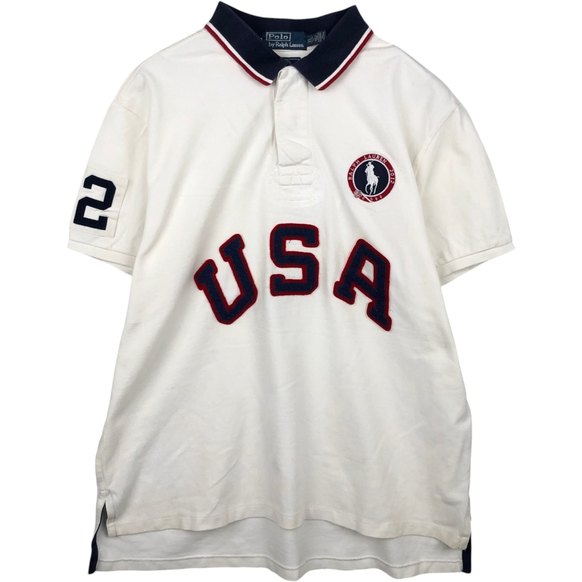 古着 ラルフローレン Ralph Lauren POLO by Ralph Lauren 半袖 ラガーシャツ メンズXL相当/eaa635196