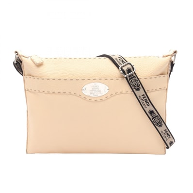 フェンディ FENDI セレリア ショルダーバッグ バッグ レザー レディース アイボリー系 【中古】
